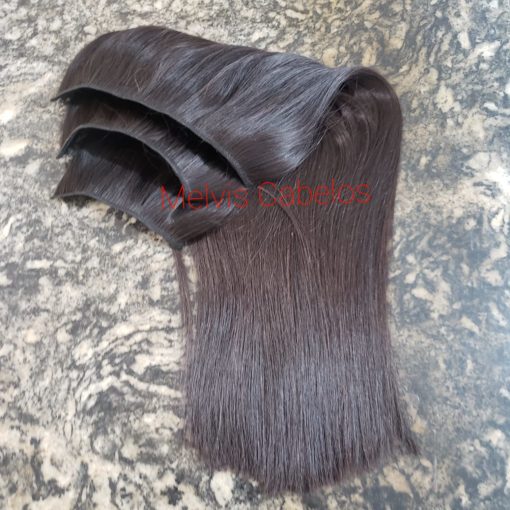 Cabelo Humano Castanho Liso Cm Telas Para Ponto Americano Gr