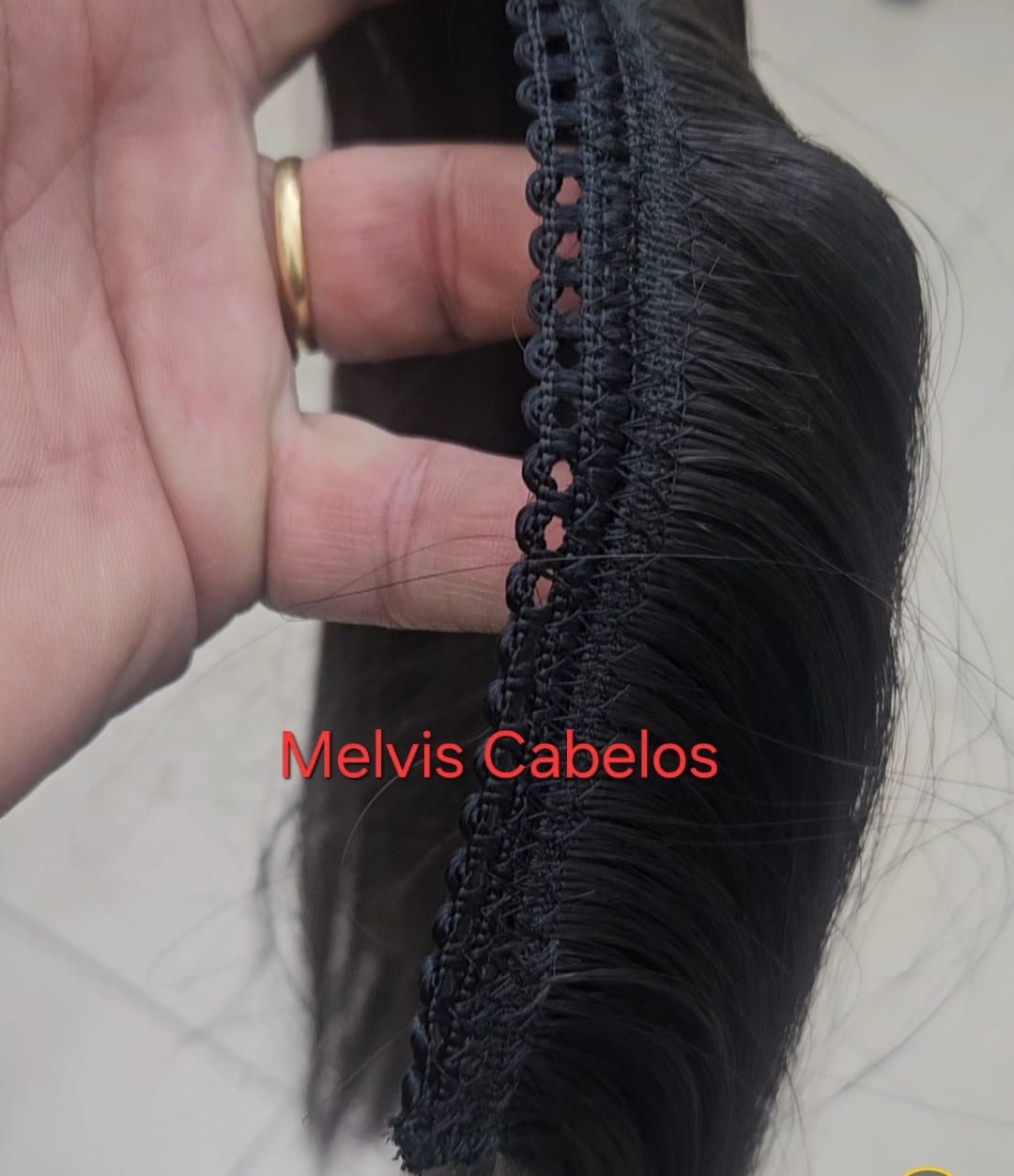 Cabelo Humano Castanho Claro Tingido Liso Cm Gr Na Tela