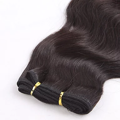 Cabelo Humano Castanho Leve Ondulado 27cm - Na Tela - 100 Gr