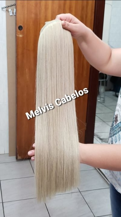 Aplique Tic Tac Cabelo Humano Mesclado 4 60cm - 150gr