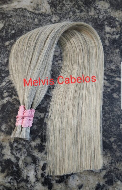 Cabelo Humano Mesclado 3 - 65cm - na tela - 150 gramas