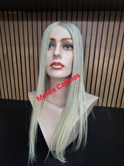 Topo 10cm x 13cm - Cabelo Humano Mesclado - 50cm